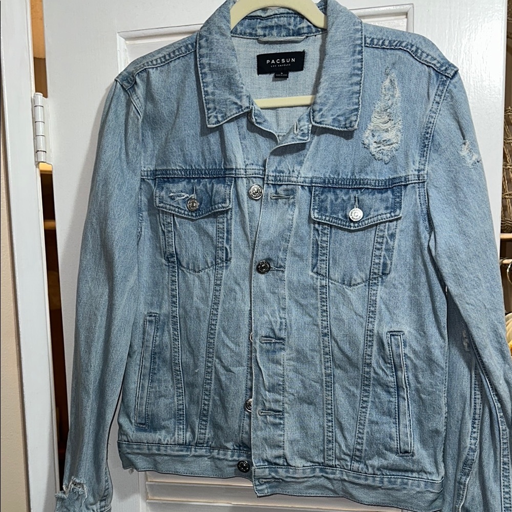 PacSun Blue Lightweight Shirt Jacket Classic Style